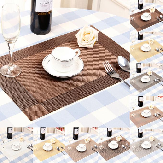 sector shape Textilene table mat PVC placemats dining table bright spot 1