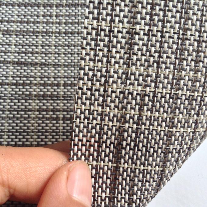 Textilene Vinyl Mesh fabric 1X1 weave mesh fabric PVC fabric black white wires 0