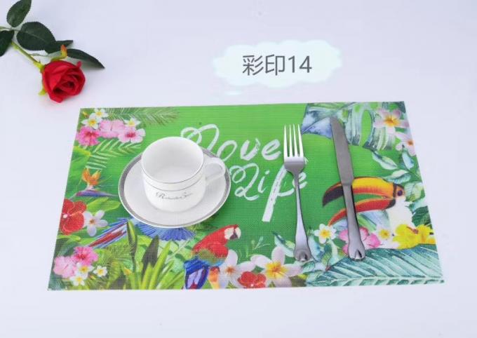 Restaurant Placemats table mate in Textilene fabric in printing 0