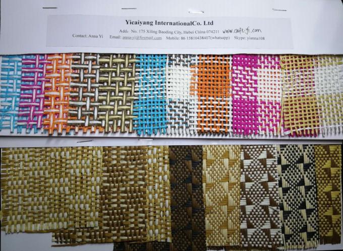 Paper raffia fabric Straw weaving textiles natural material supplier 0